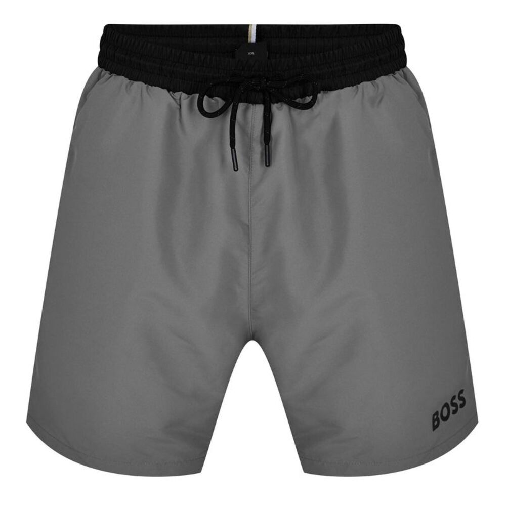 Boss Mens Starfish Swim Shorts / Gray/Black